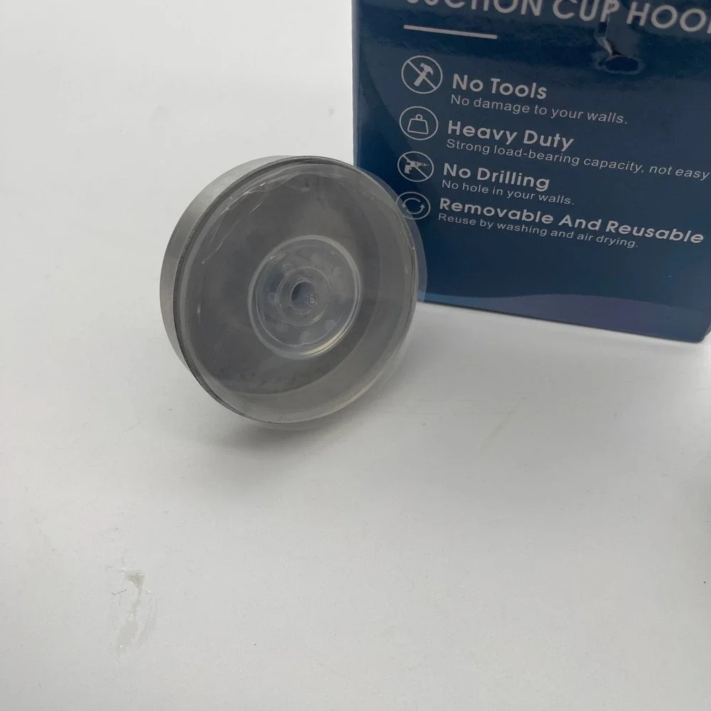 MOTAIPEAK Heavy Duty Suction Cup Hooks‎ Silver Removable Reusable 3 Pack